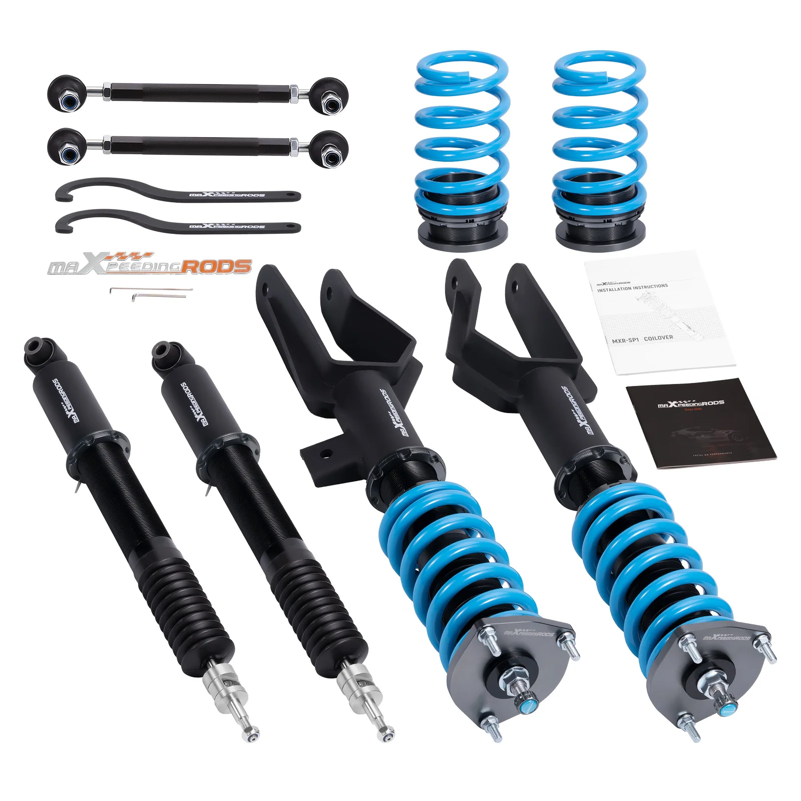 Maxpeedingrods Cot6 Coilovers Puntoni Per Tesla Model 3 Awd Dual Motor 2017-2022 Kit Di Abbassamento Delle Sospensioni Coilover