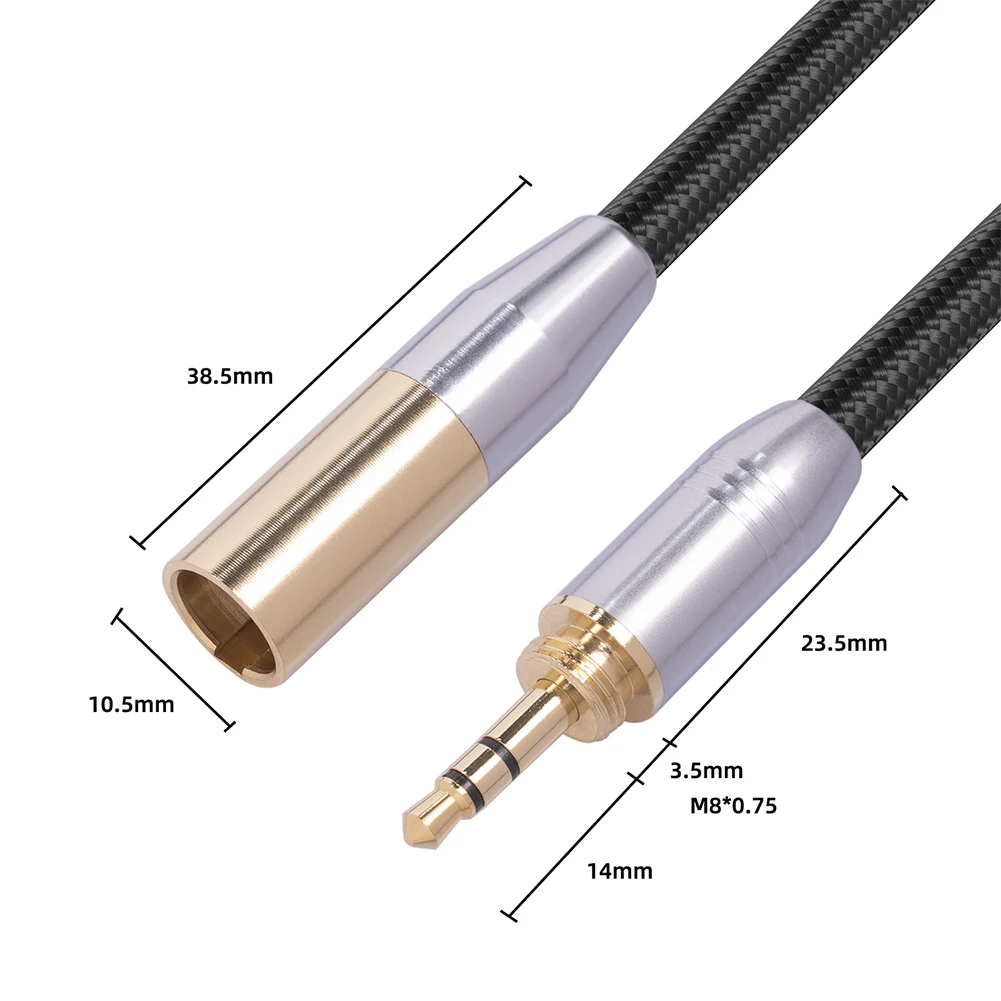 0.3m -̴ XLR  ̺, ˷̴ ȣ ǵ  ̺ 3.5mm 24AWG  3.5 й ̺ ī޶  