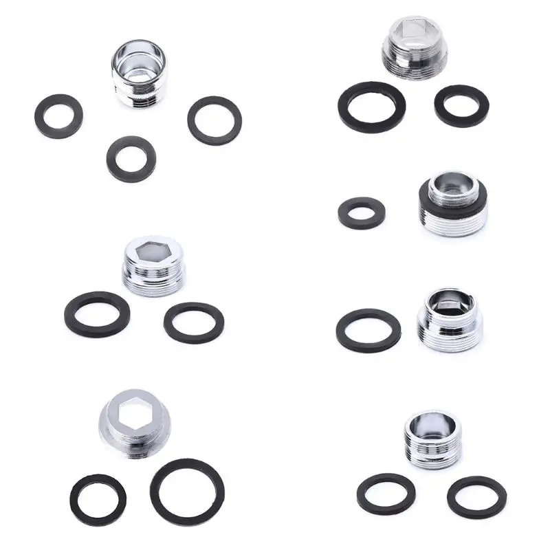 

Solid Metal Adaptor Outside Thread Water Saving Kitchen Faucet Tap Aerator Conne