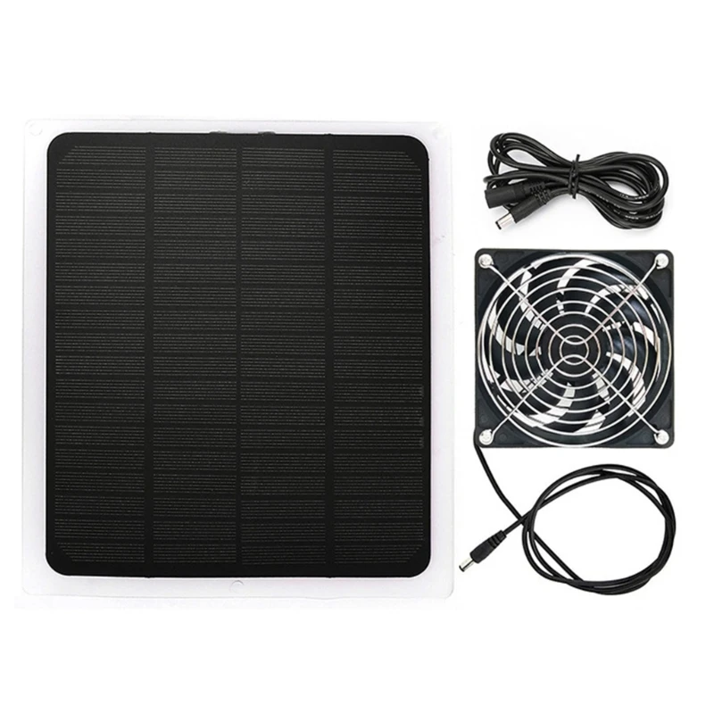 

Solar Powered Fan 10W Solar Panel Waterproof with Solar Exhaust Fan for Greenhouse Shed Chicken Pet Houses New Dropship