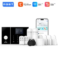PGST Security Alarm System for Home GSM WIFI Alarm Host with Door and Motion Sensor Tuya Smart App control