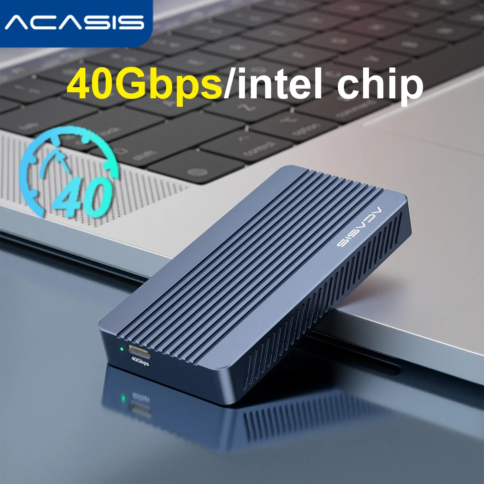 ACASIS USB 4.0 SSD 케이스, 썬더볼트 NVME M2 인클로저 케이스, 노트북 케이스용 SSD, USB 4.0, 3.2, 3.1, 3.0 호환 가능, 40Gbps