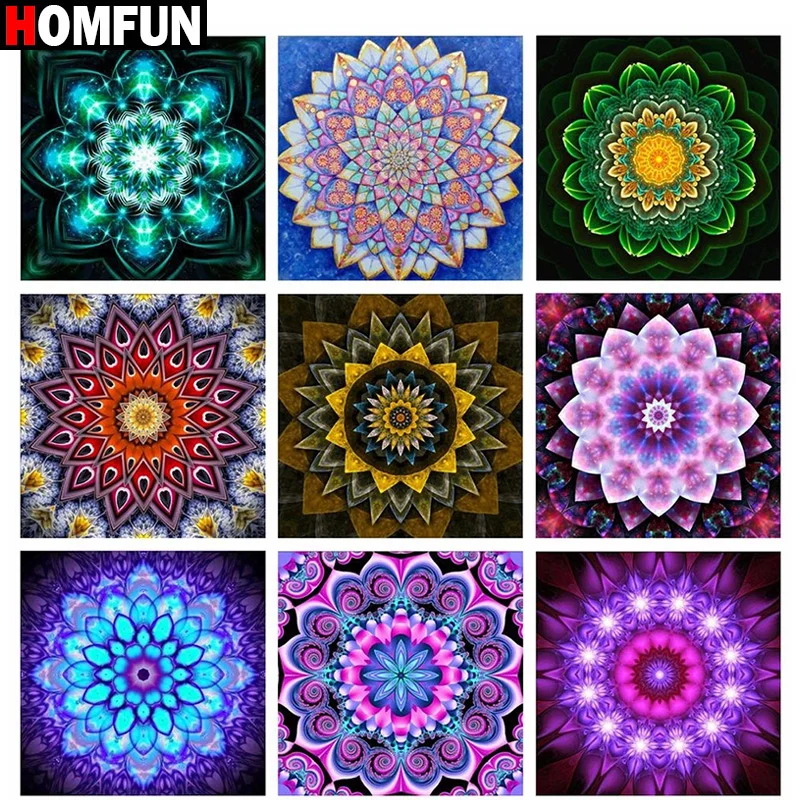 ANTHYTA 5 portachiavi Mandalas Diamond Painting per principianti