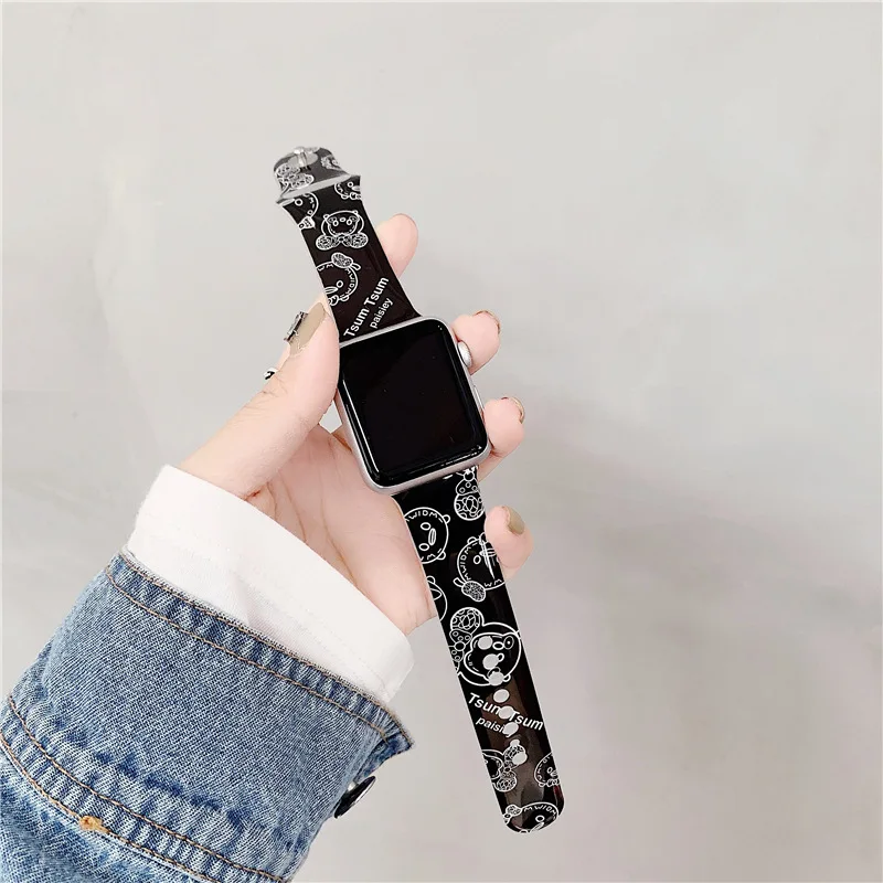 Disney Castle Theme Silicone Apple Watch Band for 38mm 40mm 