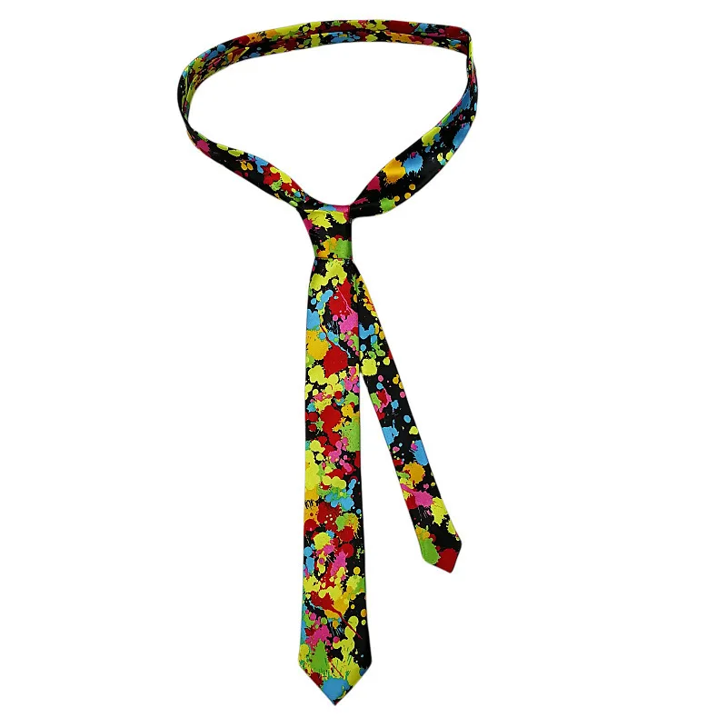 Classic Musical Notes Tie - Silky Narrow Necktie for Piano  Guitar Lovers