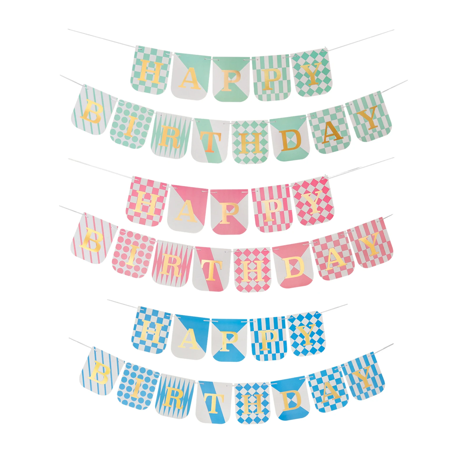 

1pcs Set 16 4ft Blue Paper Card Birthday Banner For Birthday Party Birthday Decorations Happy Birthday Sign Happy