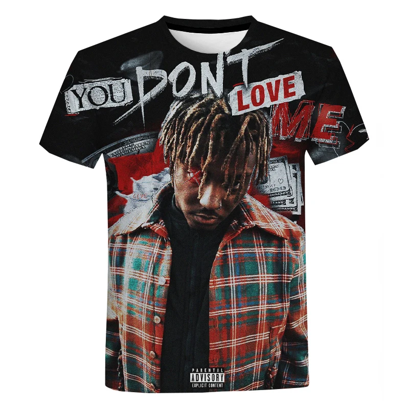 

Juice WRLD 3D Print T-shirt Fashion Rapper Harajuku Streetwear Hip Hop T Shirt Men Women Summer Casual Tshirt Cool Tops Tees