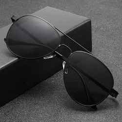 Aviator Myopia Sunglasses with Large Frames - UV - Resistant Eye Protection for Driving, Riding, Beach, and Travel (Black)