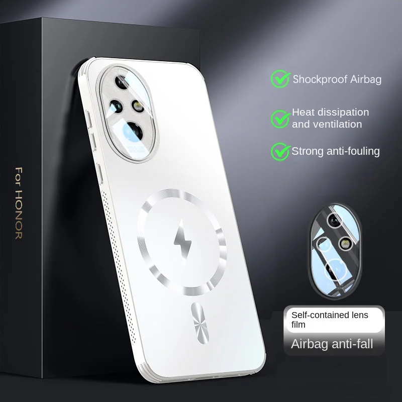 Magnetic Heat Dissipation Matte Shockproof Back Case with Full Cover Design