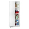 Pantry Cabinet Cupboard with 2 Doors, Adjustable Shelves, Standing, Storage for Kitchen, Laundry or Utility Room, White 5