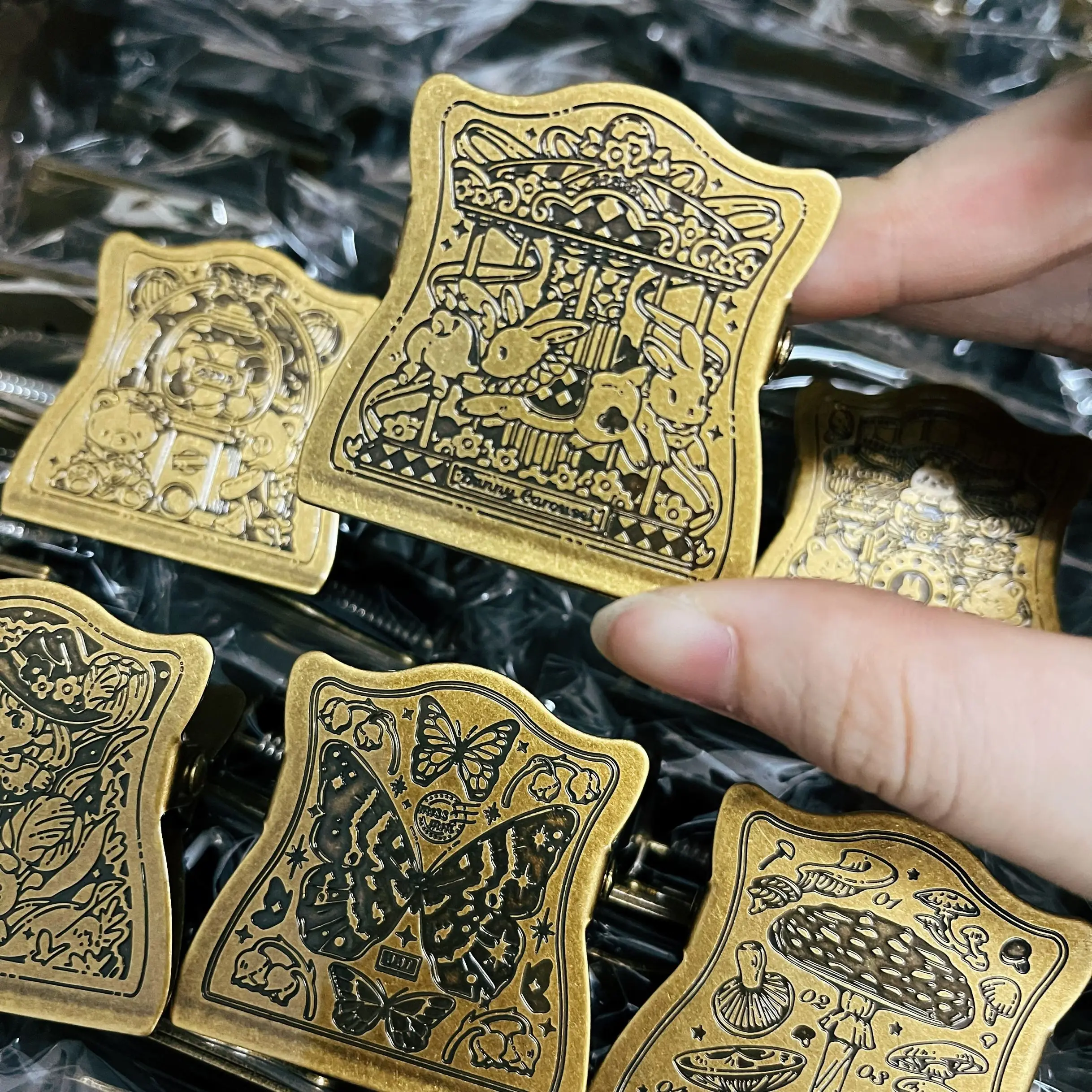 Vintage Butterfly Rabbit Whirligig Tn Graffette In Ottone Journal Notebook Decorazione Cute Shot Props Planner Stazionario