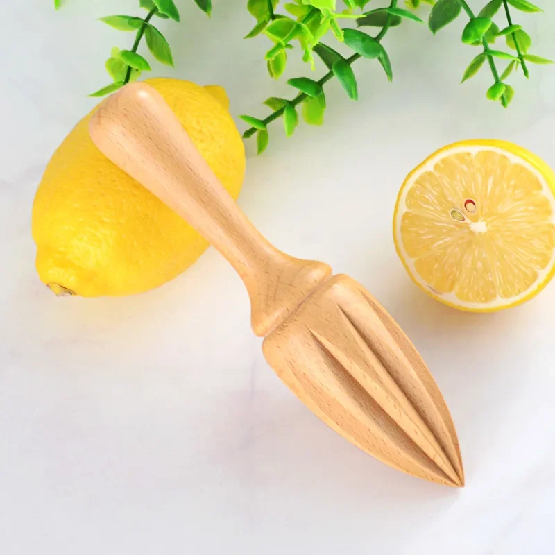 Wooden Lemon Squeezer Manual Juicer Fruit Orange Juice Squeezer Citrus Juicer Baking Kitchen Tools 1Pc