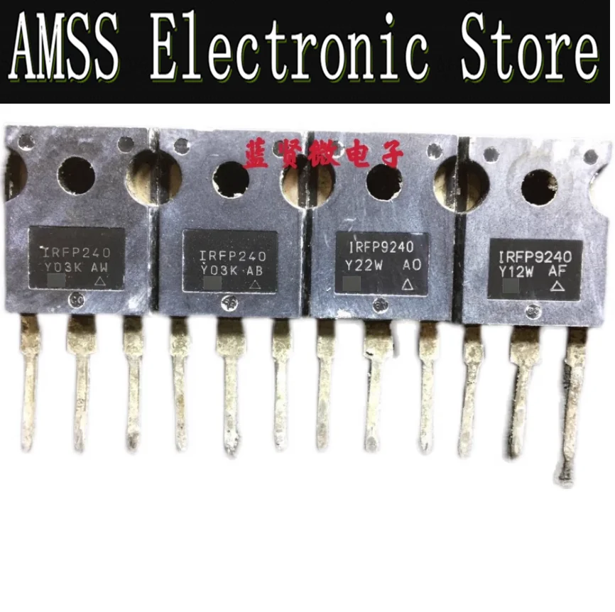 

AMSS б/у IRFP240 IRFP9240 TO-3P усилитель мощности с оригинальной трубкой, оригинальное слово импортное, разобрано 12A200V протестировано