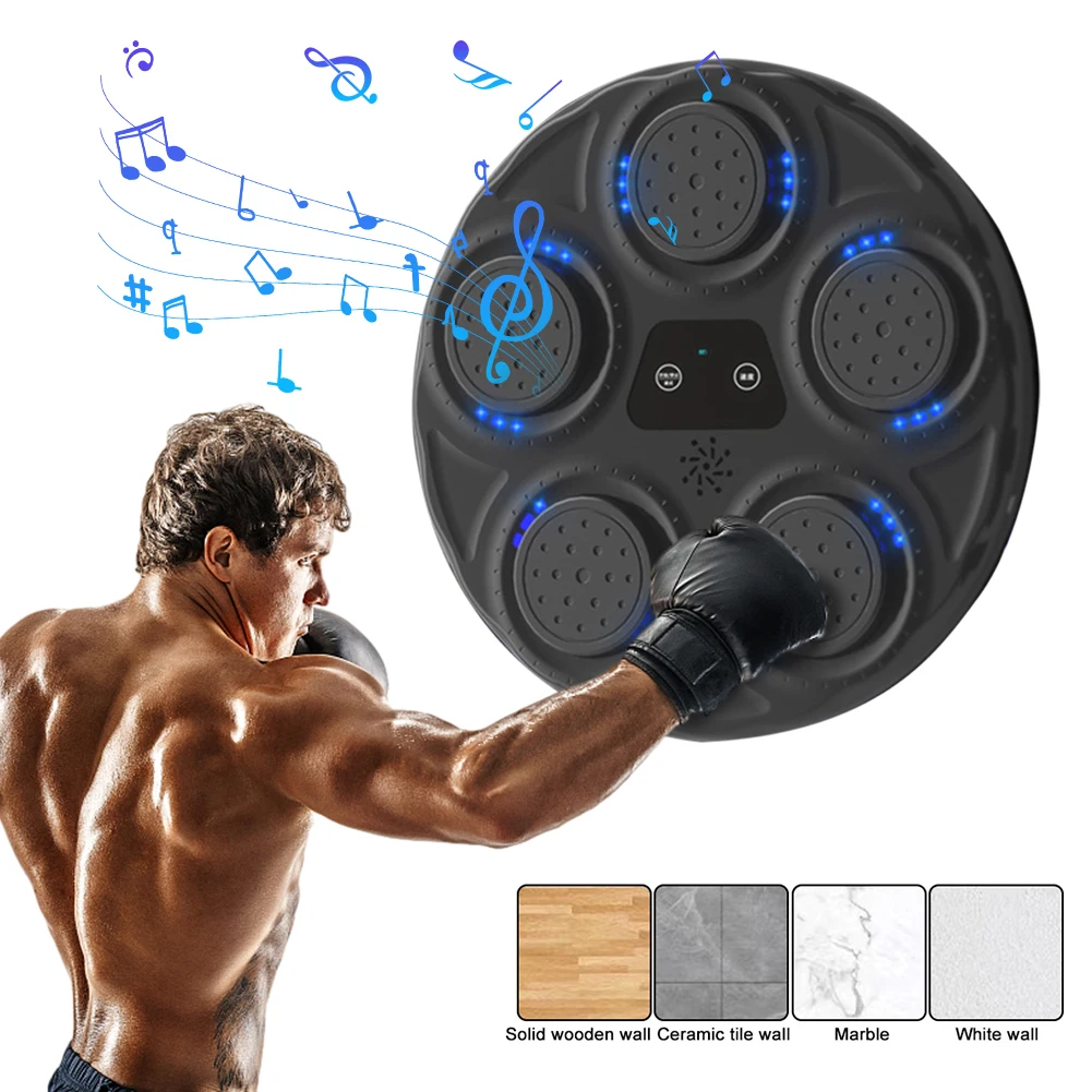 Music Boxing Toys Smart Music Boxing Machine Adult/Kids Boxing Musical Wall Target Machine Ball Home Exercise Equipment