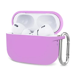 Premium Silicone Protective Case for Apple AirPods Pro 2 - Earphone Accessories Cover (PURPLE)