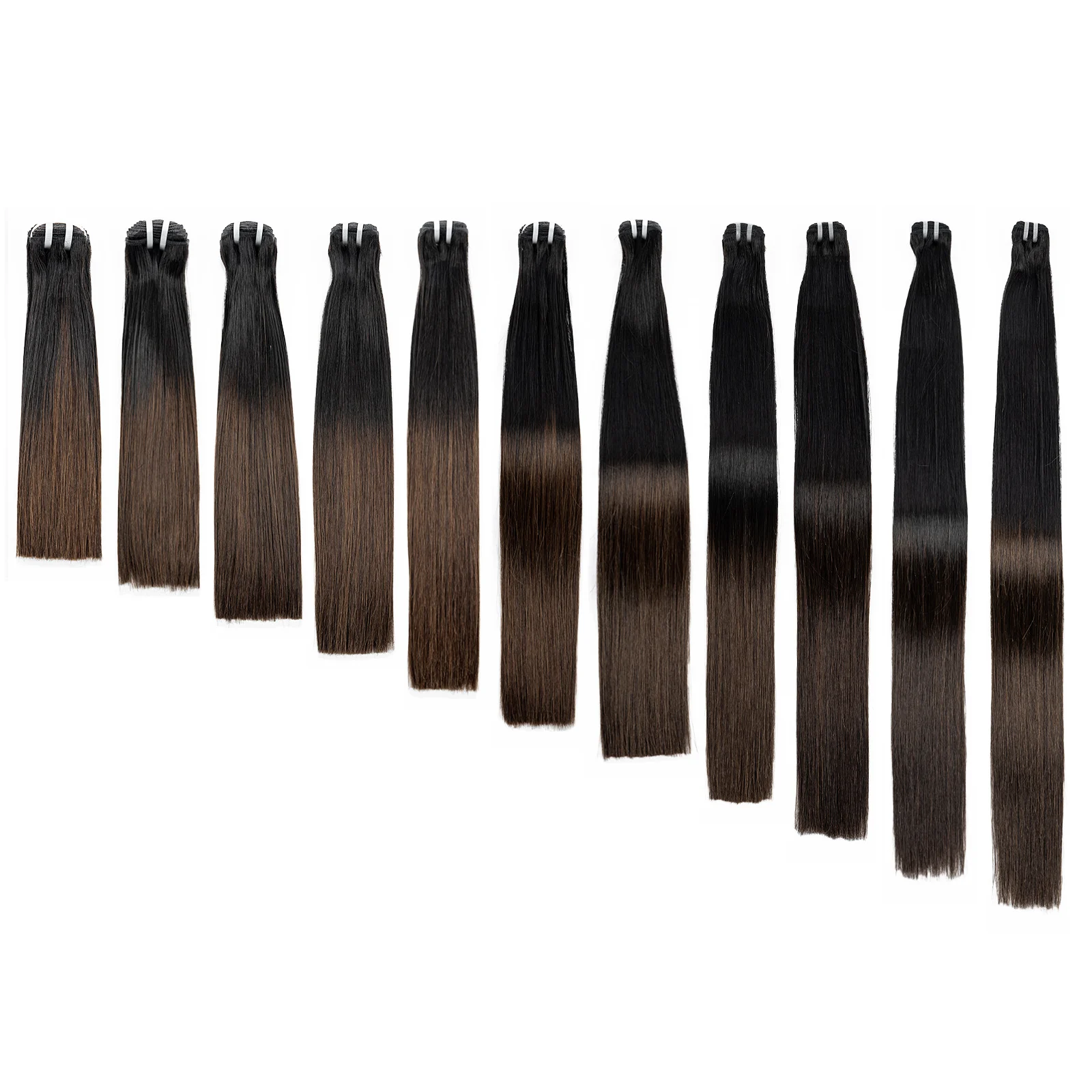 16A Double Drawn 1BT4 Ombre Vietnamese Bone Straight Human Hair Bundles 100% Unprocessed Raw Virgin Hair Extensions for Women