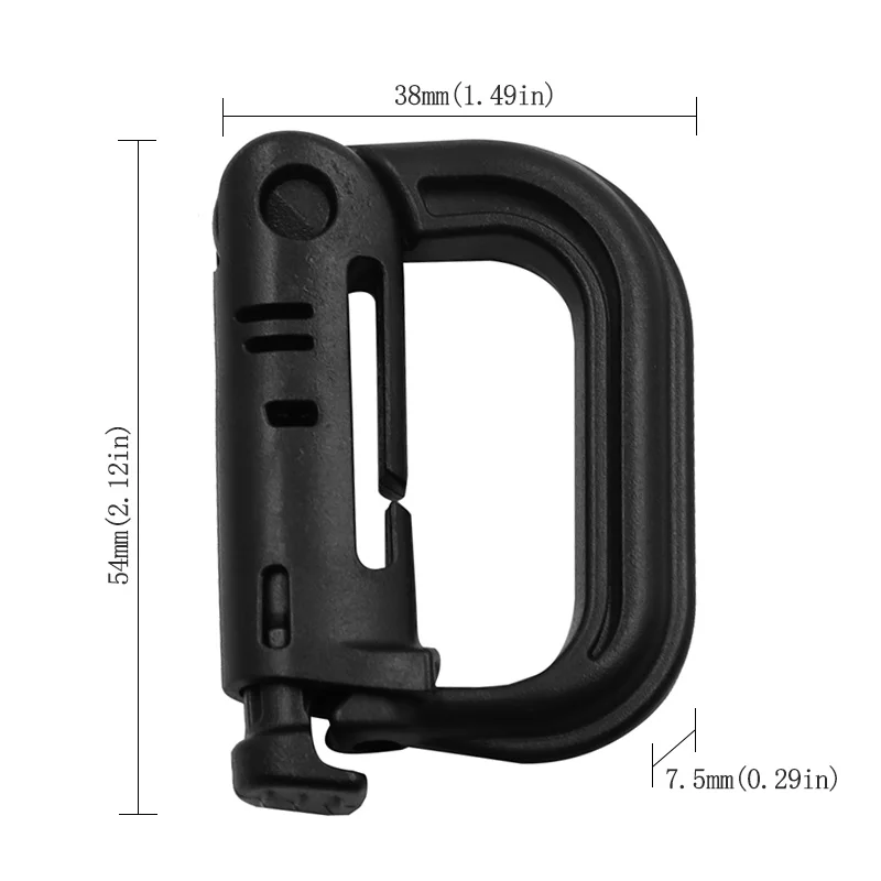 Carabiners Molle Hook Keychain  Carabiner Ring Keychain Clip - 5pcs Plastic  - Aliexpress