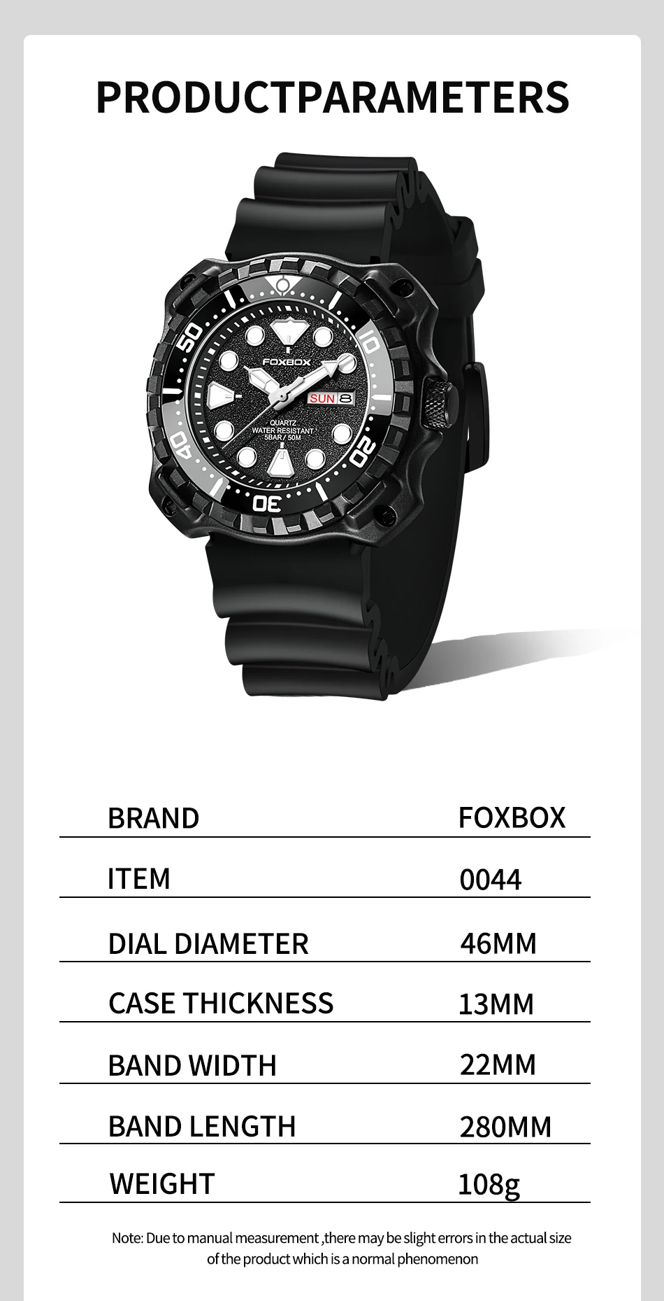 2023 Fashion Mens Watches Fox Top Brand Luxury Big Dial Sports Watch for Men Waterproof Luminous Watch Quartz Date Cloc_voghion.com