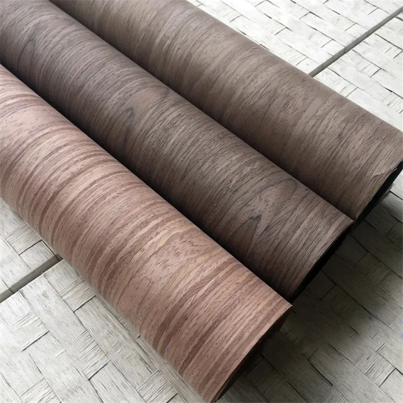 

Technical Black Walnut Wood Veneer Engineering Veneer E.V. 55cm x 2.5m for decoration