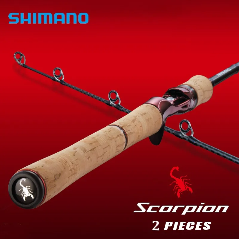 Shimano Scorpion Fishing Rod 2 Piece Spinning Casting Travel Rod  Lightweight 115-165g