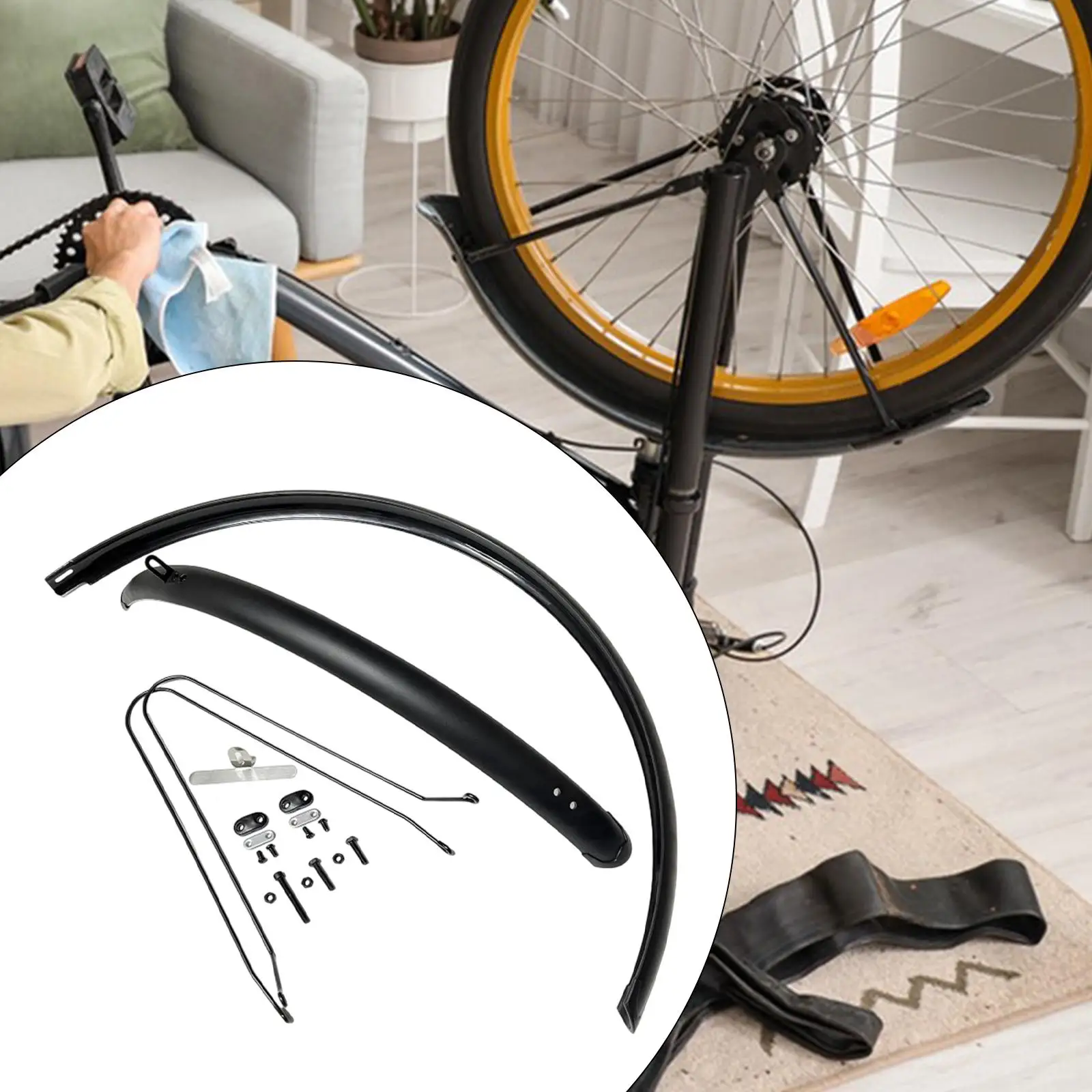 Bicycle Mudguard 700C Road Bike Front and Rear Set Accessory Wheel Mudflap Cover for Mountain bicycle fender