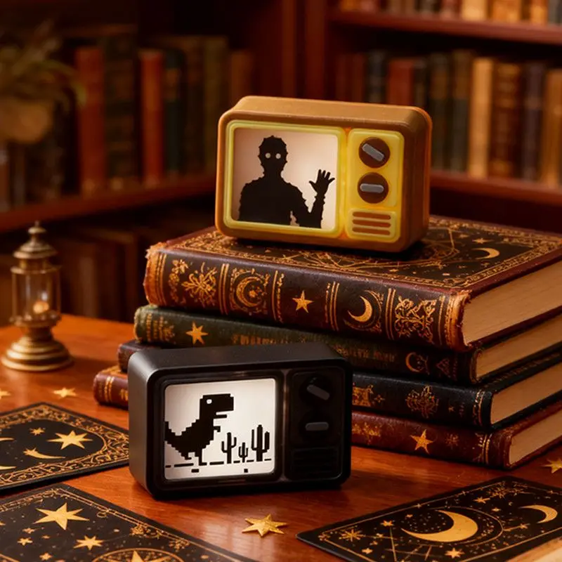 Rusty lakeCreative Retro Tv Artisan 키캡(조명 효과 포함), 체리 Mx 기계식 키보드용 레진 맞춤형 키캡, 독특한 선물