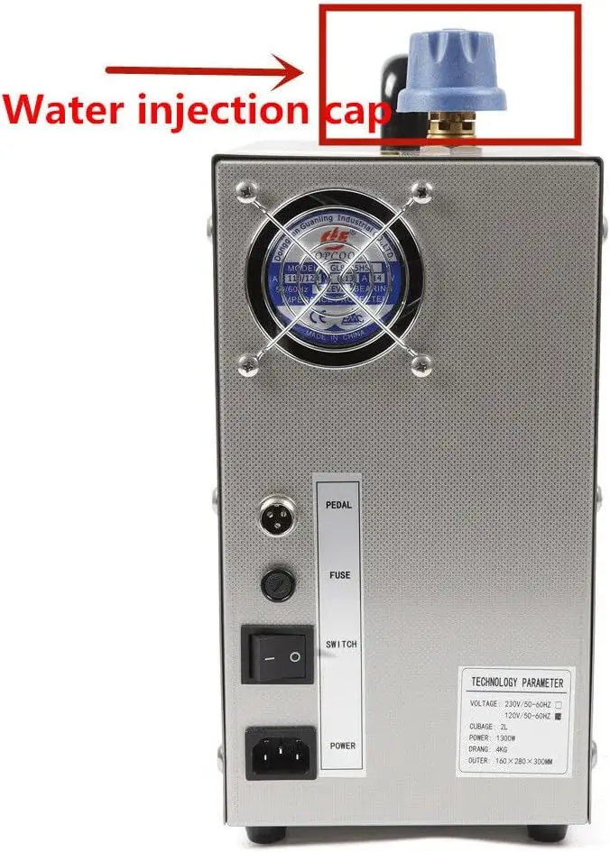 Steam Cleaner Machine 110V 2L Gold and Silver Stainless Steel Jewelry Cleaner Steamer Gem Washer Equipment for Cleaning Jewelry/ 3