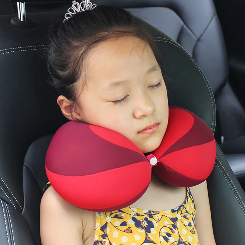 Baby Pillow For Newborns Travel U-Shape Neck Pillow Car Headrest Air Cushion Head Support auto seat head support head protection pillow