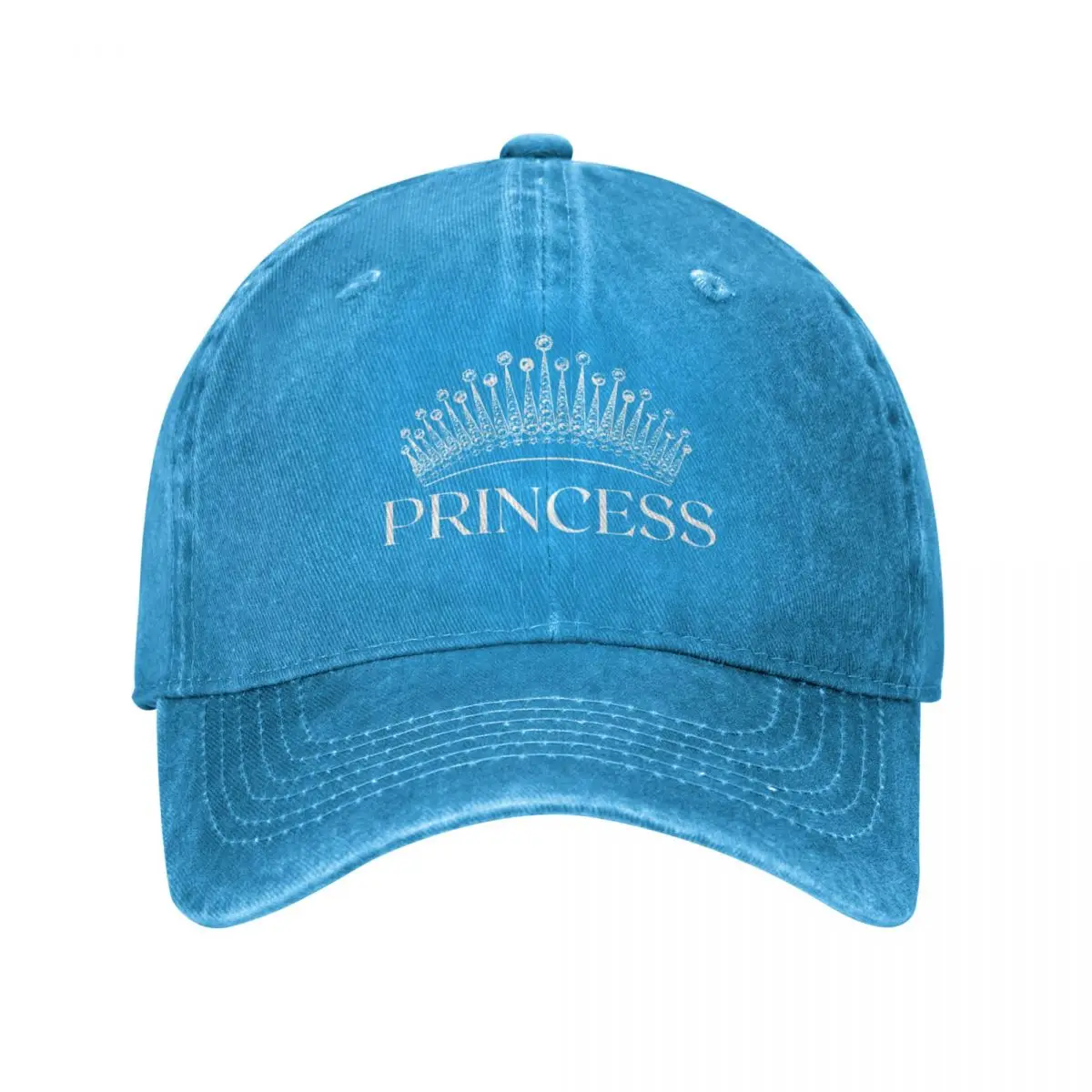 

Princess Crown Tiara (white print) Baseball Cap Luxury Hat Mountaineering Luxury Cap Boy Cap Women'S
