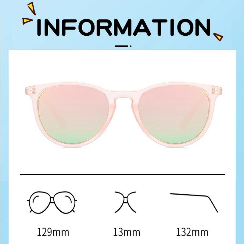 RUOBO Small Kids Comfortable Polarized Sunglasses For Children Eye Protect Candy Color Boys Girls Sun Glasses Shades Eyewear