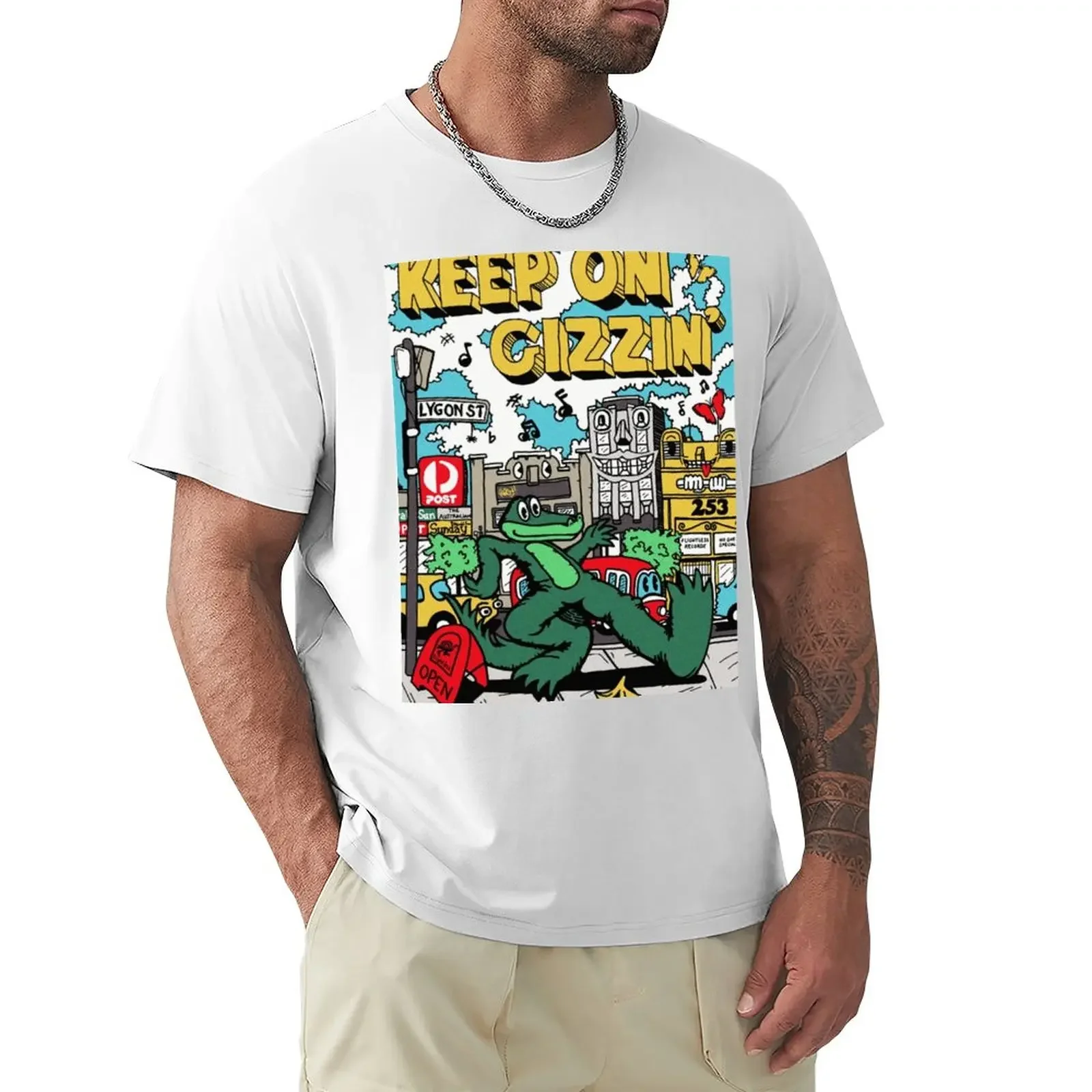 

Keep on Gizzin' King Gizzard and the Lizard Wizard T-Shirt vintage funnys men graphic t shirts