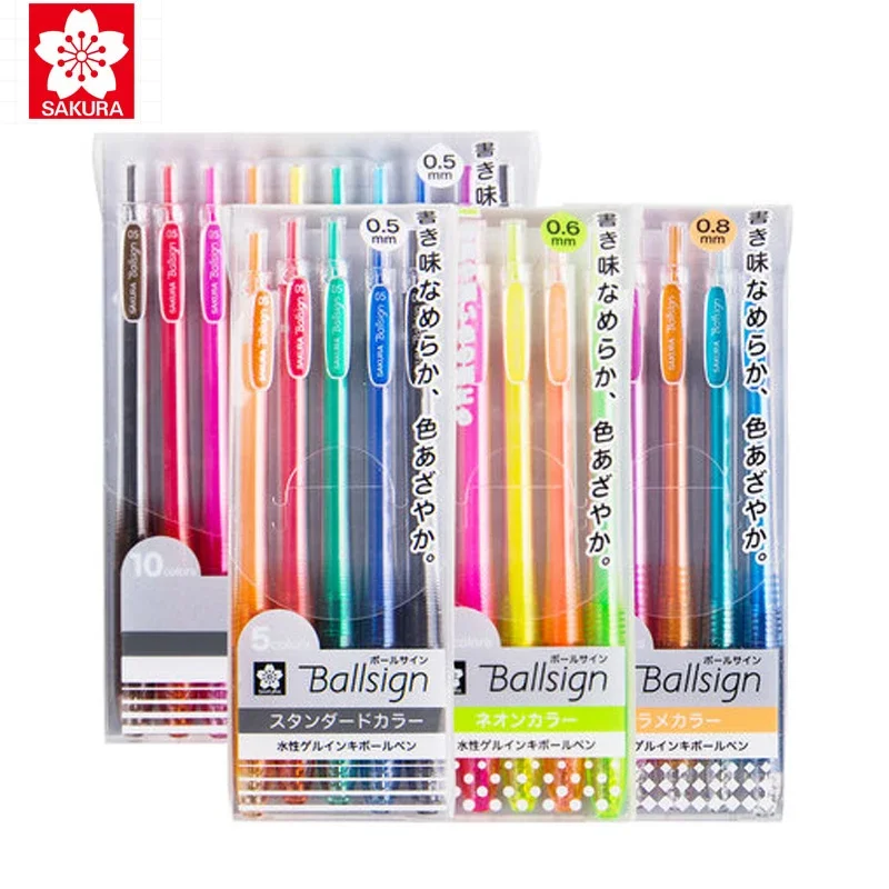 

SAKURA Ballsign Painting Candy Color Pen Set Color Pen / Press Type Gel Pen 0.4/0.6/0.5MM