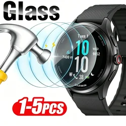 Premium Tempered Glass Screen Protector Film - 5 Pcs Glass (For Forerunner 165)
