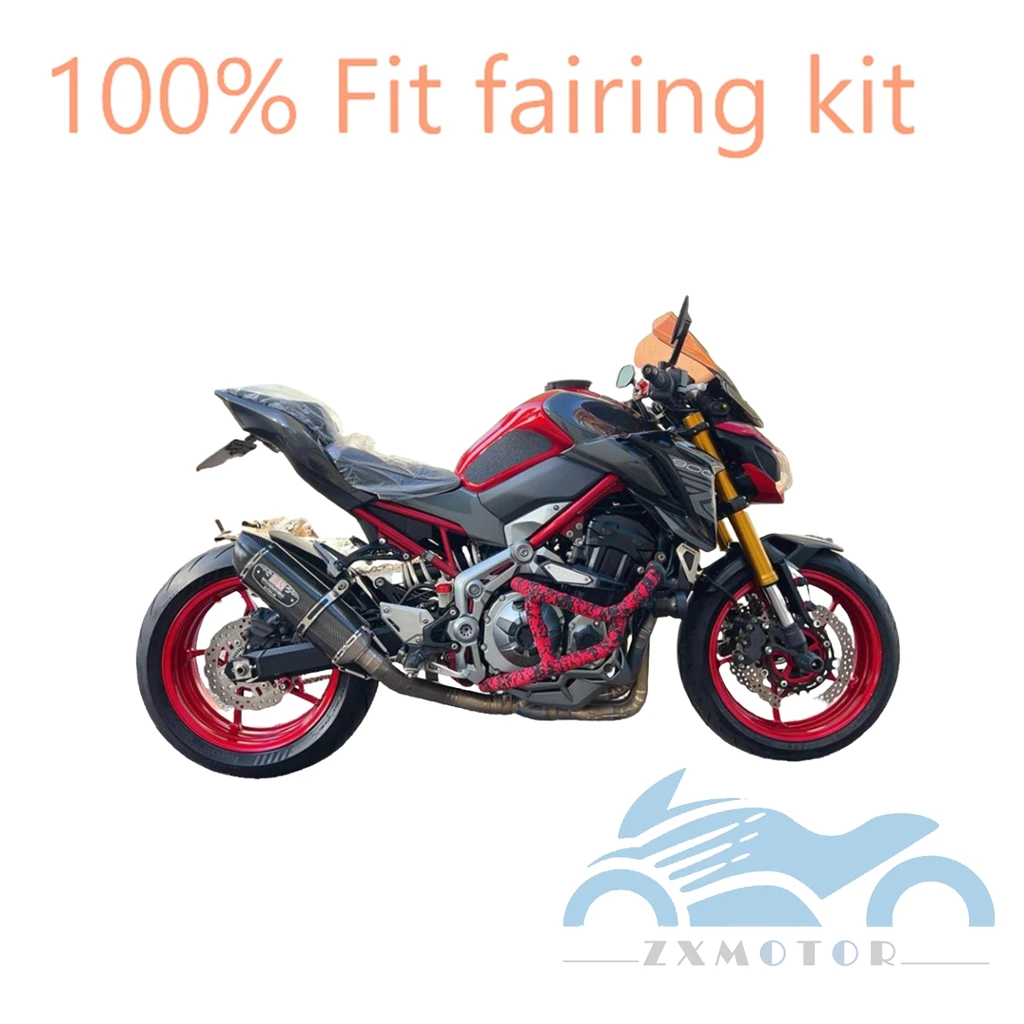 

Для Kawasaki Z900 2017 2018 2019 Z 900 17 18 19 красный черный мотоциклетный полный комплект обтекателей кузова капота на заказ