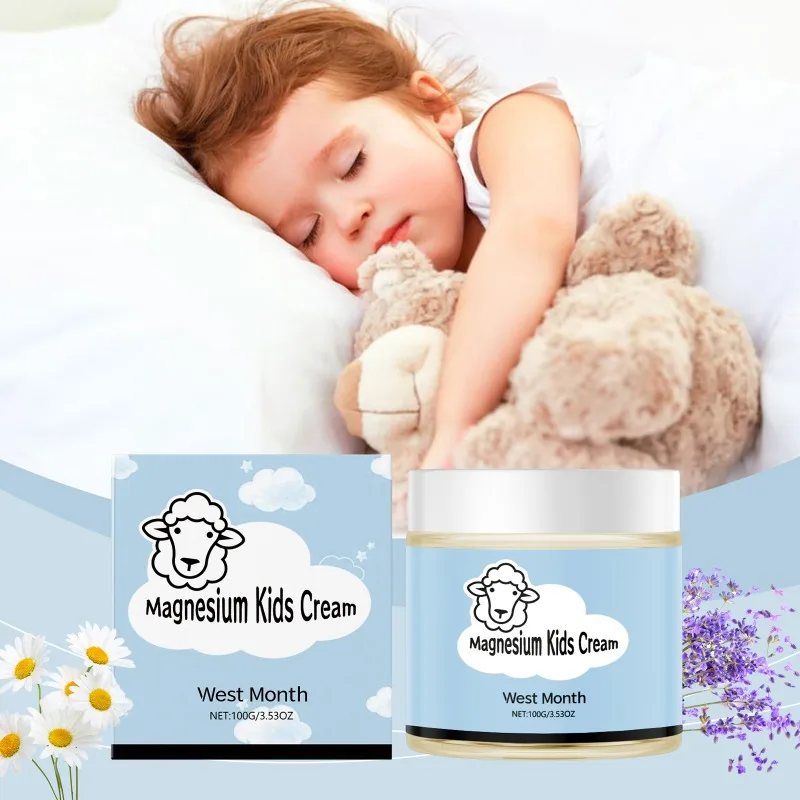 Magnesium Kids Cream Care Deeply Sleeping Smoothing Body Relieve Mood Moisturizing Refreshing Body Muscle Growth Health Cream