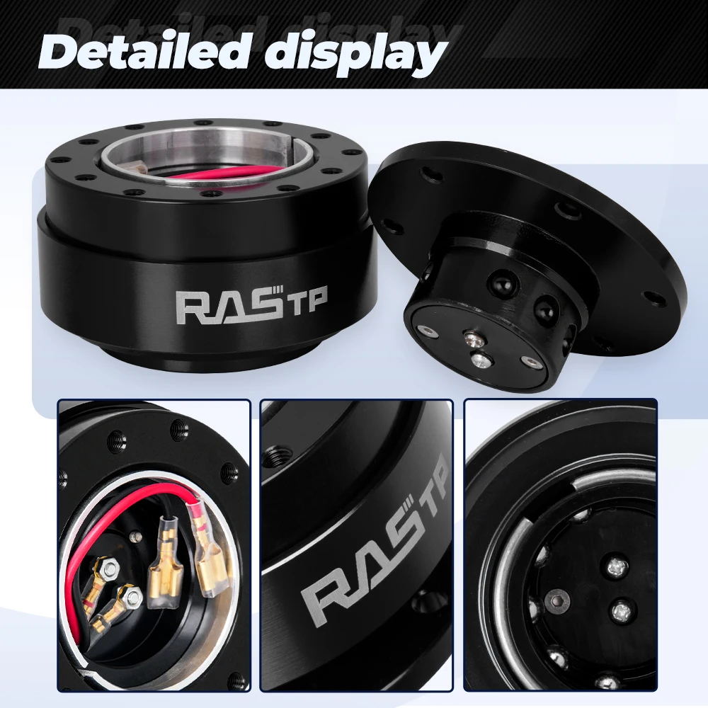 Bartoo-Auto Tuning Lenkrad Quick Release Hub Adapter Für 6-Loch Lenkrad Nabe Universal Auto Zubehör QR030 – Detail 12