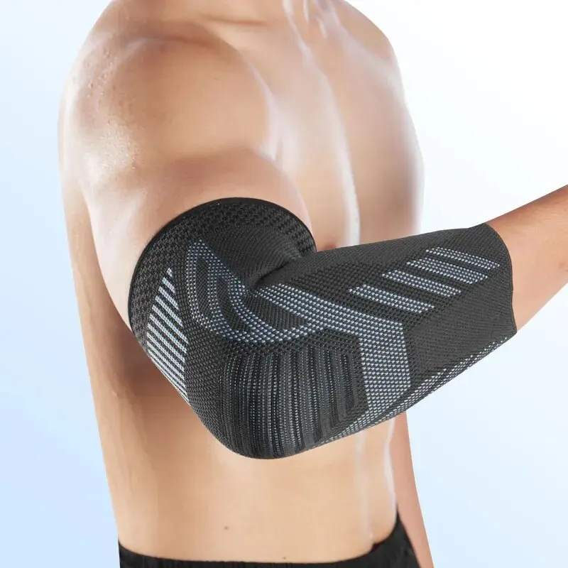 1pc Elastic Fabric Protective Elbow Brace Knitted Compression Sleeve for Tendonitis Pain Relief
