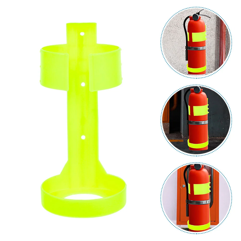 2 Pcs Small Stand Fire Extinguisher Hanger Holder Wall Mount Mounting Bracket Car for Yellow Truck