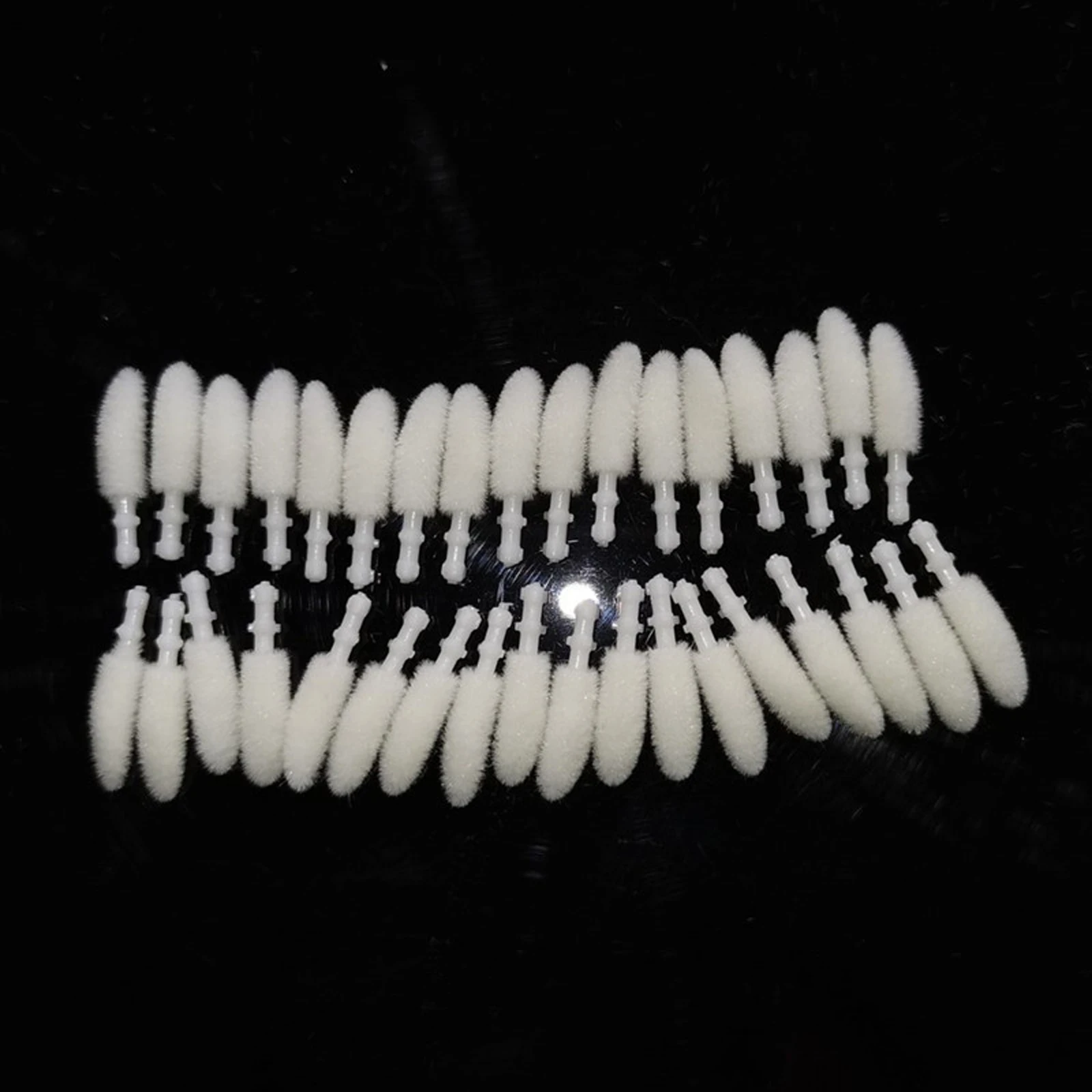 500pcs Disposable Lip Brush Cotton Head Replacement Head For Lipstick Applicator Makeup Tool For Eyelashes Extension