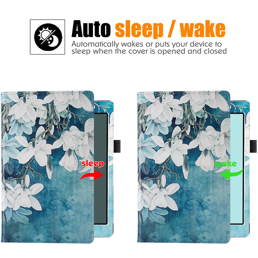 Stand Case para Onyx Boox Tab Mini c Onyx Tab8 c Couro pu Capa de Manga Folio com Alça de Mão Auto Dormir And Wake Novo - Imagem 6