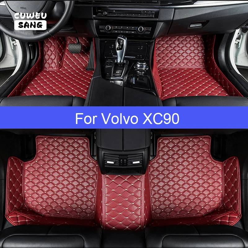 Cuweusang Car Floor Mats For Volvo Xc90 Foot Coche Accessories Auto