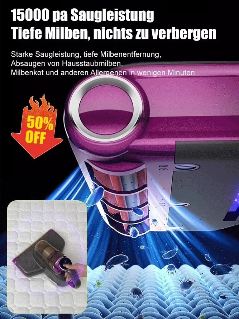 مكنسة كهربائية منزلية محمولة متعددة الوظائف TYPE-C...