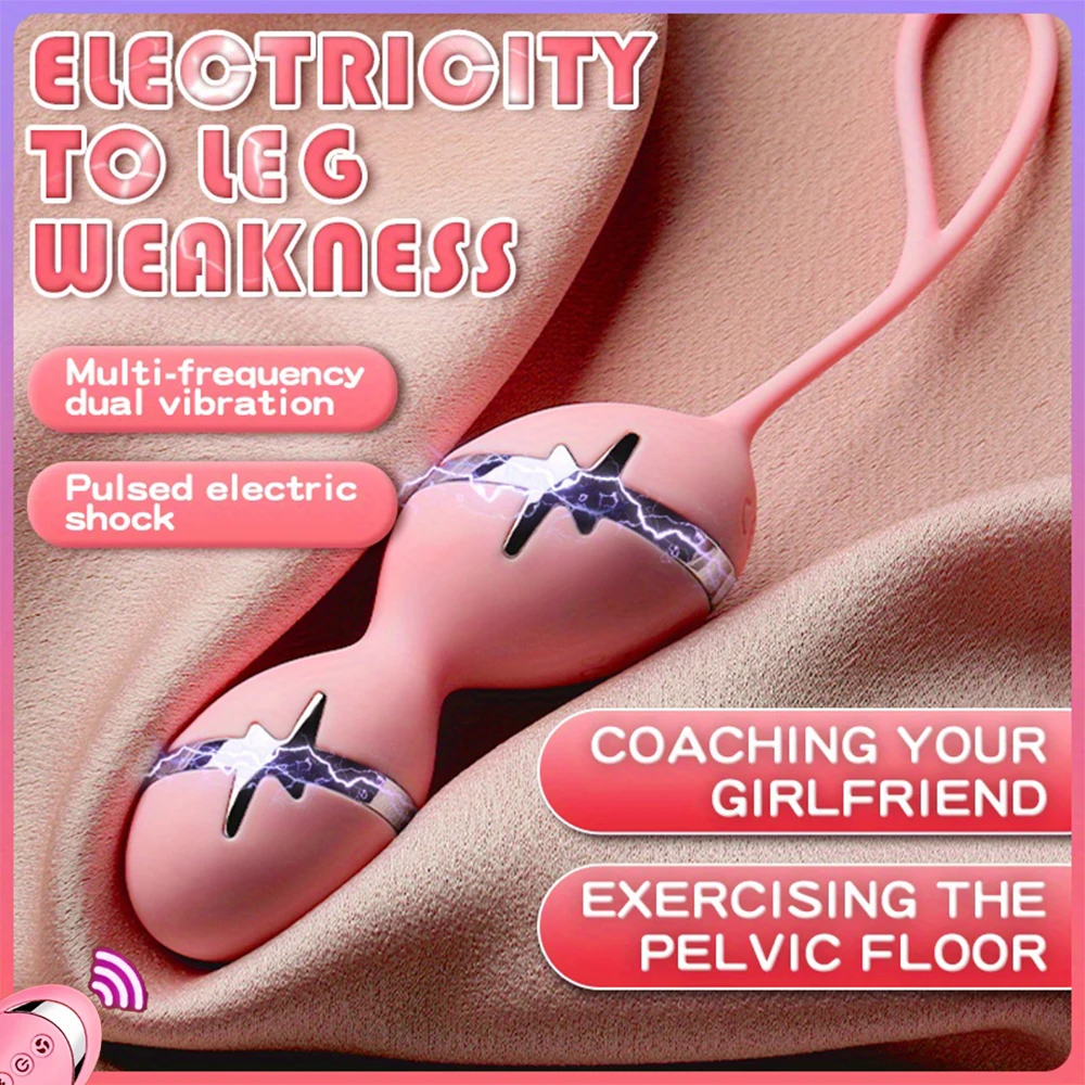 Wireless Remote Electric Shock Vibrating Egg Multi-Frequency Adjustable Sex Toys For Women Vaginal Tight Exercise Panty Vibrator