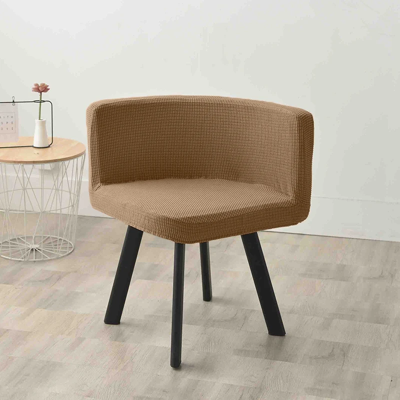 Description Picture 5 of itemPolar Fleece Triangle Chair Cover Stretch Plaid Dining Chair Covers Leisure Scandinavian Chairs Covers For Kitchen Home