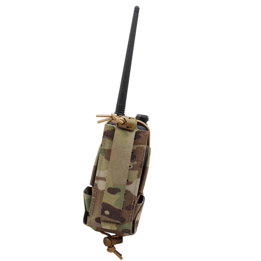Outdoor Communication Radio Pouch BAOFENG/POFUNG UV5R UV82 Radio Pouch Hunting Tactical Molle Intercom Pouch Walkie Talkie Bag 3