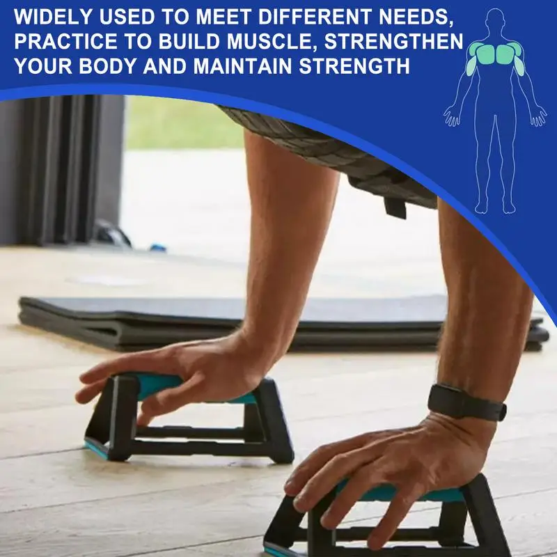 Pushup Stands For Men Pushup Floor Grips Muscle Building Tool Non-Slip Fitness Structure Ergonomic Arm Training Equipment