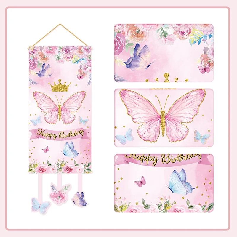 Thème papillon - Kit d'anniversaire personnalisé by Sihem