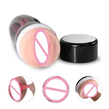 Male Masturbators for Men Vagina Vacuum Pocket Pussy Vaginator Endurance Exercise Masturbation Sex Toys Vibrator Masturb Cup 2
