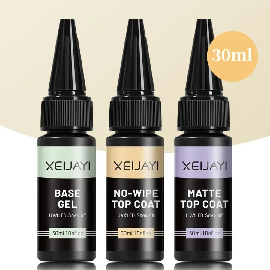 Gel Nail Polish 30ml Multi-Use Top Base Gel Polish Vernis Semi Nail Art Design UV LED Lamp Lacquer