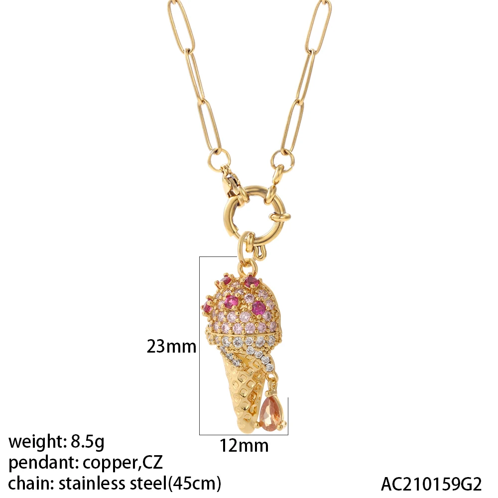 Süße Herz Donut Halskette für Frau Boho Mond Kragen böse blaue Auge Gold Farbe Edelstahl lange Kette neu in Schlangen halsbänder – Detail 23